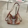 Bolsa Tote Xadrez Estilo Britânico Retrô Feminina 2026 Nova Grande Capacidade Simples para o Dia a Dia com Alça de Mão/Ombro para Mulheres