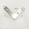 Código de ángulo pequeño de cuatro agujeros Código de ángulo recto tipo L Pieza de conexión Puntada de cruz Marco de fotos para el hogar Marco de fotos Accesorios para pared de fotos