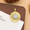 Colgante de Moda Transfronterizo con Circonita Microincrustada, Colgante de Collar Geométrico en Forma de Corazón Chapado en Cobre Dorado, Accesorio de Cadena de Clavícula Simple para Mujer