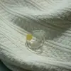 Anillo de Mariposa Esmaltada Zibo para Mujer Joyería de Vidrio Hecha a Mano Flor Eterna de Cristal Diseño de Nicho Regalo de Cumpleaños Mejor Amiga