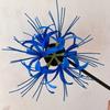 Horquilla de estilo pastoral con forma de estrella y flor de Bianhua, estilo antiguo de hada, con clip lateral Hanfu.