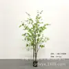 Simulação de estilo nórdico ornamentos de plantas verdes Japonês pendurado relógio planta cavalo bêbado Madeira decoração de sala de estar interna falso piso de árvore vaso de planta