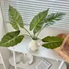 Hojas de cala impresas en 3D, hojas de taro coloridas, plantas verdes artificiales, arreglos florales de jardín estilo Monet para DIY, flores artificiales, suministro transfronterizo