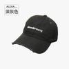 Boné de Baseball Estilo Coreano Ins Desgastado para Mulheres, Bordado Simples de Letras de Marca Tendência, Efeito Emagrecimento Facial, Circunferência Craniana Grande, Boné Aba Reta