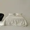 Satén Jacquard Algodón Puro Producto Único Funda de Edredón Individual y Doble Funda de Almohada 48*74 Algodón Puro Color Liso Alto Conteo y Alta Densidad
