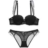 Conjunto de Sutiã com Aro e Push-Up para Comércio Exterior Transfronteiriço, Conjunto de Sutiã Feminino com Suporte Lateral, Sutiã Sexy, Sutiã Antidecair