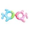 Flotador Inflable Transparente Personalizado con Forma de Pez para Niños Anillo de Natación de PVC Rayado de Dibujos Animados Anillo para las Axilas con Forma de Pez Fabricante de Anillos de Natación al por Mayor