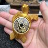 K159 Oro Regreso a Casa Tesoro de la Suerte Adornos de Tortuga Tortuga Giratoria Creativa Encendedor Inflable Venta al por Mayor
