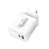 Cargador de CA Plateado de 65W Adaptador de Corriente de 5V2A12W USB 18W+C 12W Cabezal de Carga Rápida para Teléfono Móvil