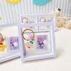 Acessórios de boutique de moda Sanrio mini álbum de fotos chaveiro formato de boneca de cristal decorações para bolsa pequeno pingente
