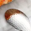 Acero Inoxidable 304 Tenedor de Postre Martillado Cuchara de Postre Tenedor de Pastel Martillado Tenedor de Fruta Cuchara para Nido de Pájaro Cuchara para Helado Cuchara de Café