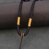 Cordão para Pingente Espesso Tecido à Mão Pingente de Jade Dourado Colar com Pingente de Jade Corda para Pingente Pingente Masculino para Pendurar no Pescoço com Corda