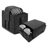Bolsa de almacenamiento de platos de fieltro de venta caliente transfronteriza, bolsa de almacenamiento de vajilla para picnic y camping, bolsa de almacenamiento organizadora portátil en capas