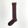 Meias CM232-JA de Cashmere Modal com Listras Finas e Textura Felpuda
