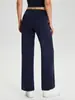 Pantalones de yoga rectos con sensación de nube para mujer, holgados y transpirables, pantalones largos de cintura alta, pantalones deportivos casuales de pierna ancha para exteriores, fitness 62312
