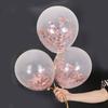 Globo de lentejuelas doradas de 12 pulgadas de fábrica, decoración para fiesta de cumpleaños de bebé, confeti oro rosa, globo de látex al por mayor