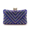 Nova Bolsa de Festa Feminina Elegante em Formato de Almofada Clutch de Luxo com Strass Bolsa Transversal para Vestido