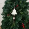 Colgante Personalizado de Navidad Nuevo Corazón Alce Árbol de Navidad Atmósfera Navideña Simple Colgante Decoraciones para el Hogar Europeas y Americanas