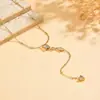 Amazon Transfronterizo Collar Delicado de Zirconia Sol y Luna Estilo Ins Elegante Versátil Cadena de Clavícula en Forma de Y Joyería de Moda Europea y Americana