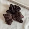 Elástico de Cabelo de Estilo Coreano de Alta Qualidade com Estampa de Leopardo para Mulheres, Anel Elegante para Coque, Alta Elasticidade, Durável, Elástico de Cabelo