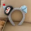 Diadema Creativa de Pingüino de Dibujos Animados Cabeza de Pez Felpa Cara Linda Diadema para Lavar la Cara Recogedor de Cabello para Maquillaje Pinza Divertida para el Cabello de Niños