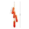 Brochetas de Verduras Artificiales de Chile, Ajo, Col, Calabaza, Rábano de Fábrica Original para Restaurante de Granja Decoración de Patio Brochetas Colgantes