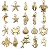 Venda Quente na Amazon Novo KC Liga de Ouro Sereia Golfinho Pingente Pingente DIY Pulseira Colar Acessórios de Joias