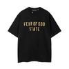 Fog Multi-Line Essentials Hhh Marca Americana Trendy Estampa de Letras Solta Casual Manga Curta Camiseta para Homens e Mulheres