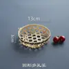 Productos Tejidos de Bambú Hechos a Mano Criba de Bambú Cesta de Bambú Bandeja para Dim Sum Paleta Recogedora Redonda Tejida para el Hogar Cesta de Almacenamiento Fruta Qin Xuan