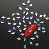 Red de celebridades tiembla con taladro de uñas 144 taladro de cristal luz de luna azul luminoso fondo plano forma especial Super Flash taladro de vidrio
