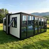700 casas contenedor plegables expandibles de doble ala, unidades de vivienda móviles, casas prefabricadas, casas plegables al por mayor y casas de huéspedes móviles