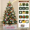 Árbol de Navidad de PE 1.68m /2.1/2.4/ 3m Paquete de Decoración Árbol Escena de Hotel Luces de Colores Lentejuelas
