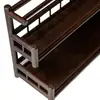 Prateleira de Exibição para Mesa, Suporte de Xícaras de Chá em Madeira Maciça, Prateleira de Armazenamento para Conjunto de Chá, Mesa de Chá Pequena para Sala de Chá do Escritório, Prateleira de Armazenamento para Mesa de Chá