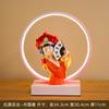 Lámpara de mesa linda adorable LED para estudiantes lámpara de escritorio para aprender lámpara de noche para niña rosa lámpara de mesita de noche para dormitorio dormitorio
