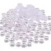 Atacado Em Estoque ABS Pérola Imitação Fundo Plano Meia-Redonda Contas Soltas para Roupas Patch DIY Acessórios Contas Decorativas de Meio Rosto