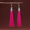 Pendientes de Borla Estilo Étnico, Colgantes de Borla Vintage, Accesorios Versátiles para Actuación, Accesorios Largos para Mujer