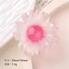 Accesorios de resina de dibujos animados DIY girasol mediano luminoso pegamento de crema pinza para el pelo hecha a mano funda para teléfono móvil hebilla de zapato
