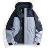 Chaqueta con Capucha Abrigo de Algodón para Mujer 2025 Nuevo Otoño Primavera Otoño Abrigo de Algodón Acolchado Pequeño Chaqueta Morada Engrosada
