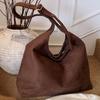 Bolsa Tote Diária Preguiçosa Feminina Outono 2025 Nova Relaxante Grande Capacidade Bolsa de Ombro Fashion e Mais Fácil de Combinar Bolsa de Axila