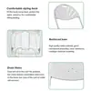 Silla plegable de entrenamiento con respaldo simple, taburete, comercio exterior, apilable, para exposiciones, ligera, plegable, para bodas, exterior, silla de plástico