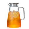 Hervidor de agua fría de vidrio transparente, olla general, resistente a altas temperaturas, blanco frío, abierto, para el hogar, gran capacidad, espesado, taza de agua fría para sala de estar
