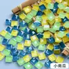 Lagos de Peixe de Vidro Mosaico 1200 Colorido Cristal Feito à Mão DIY Crianças Bar Lago dos Desejos Varanda