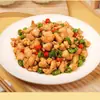 Cubos de pollo sin marinar 500g, cubos de pollo, no requieren marinado, alimento instantáneo semi-terminado congelado, comida preparada para hotel, venta al por mayor para catering