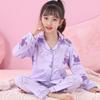 Pijamas para niños, primavera y otoño, cárdigan de manga larga, bonitos y bonitos dibujos estampados, ropa holgada para el hogar para niños y niñas.