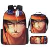 Fuente de Amazon Transfronteriza mochila de una pieza One Piece Mochila Escolar Estudiante Mochila de Luffy Bolso de Hombro Estuche para Lápices