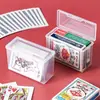 Caja organizadora de tarjetas de presentación, caja de almacenamiento transparente para tarjetas, almacenamiento para tarjetas de juego Ultraman, tarjetas de identificación y naipes