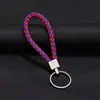 Joias Trançadas Criativas Chaveiro de Corda de Couro Pingente de Carro Corda de Chave de Casal Pu Pequeno Presente Fabricante Bolsa