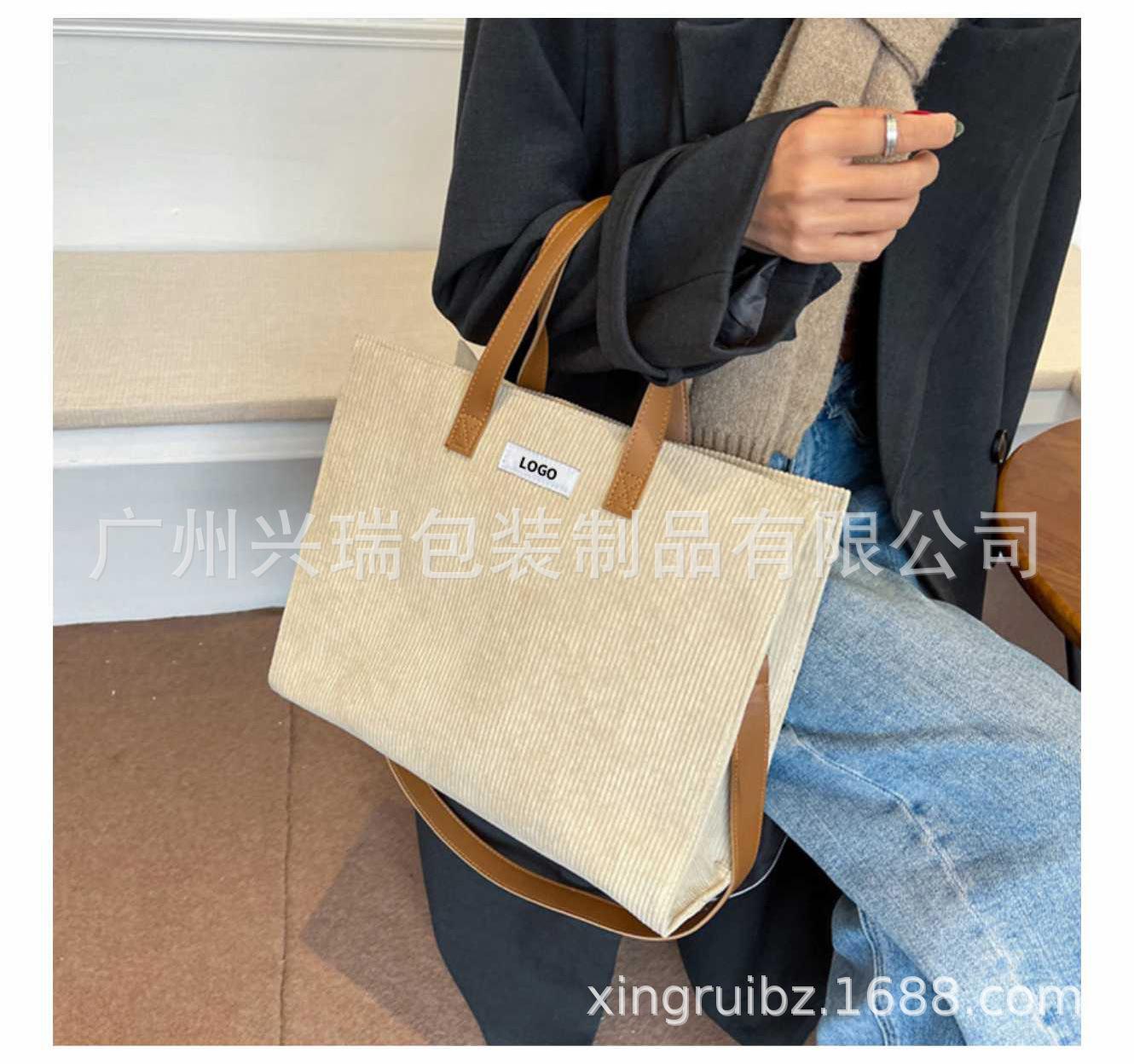 新款简约条绒手提通勤托特单肩包_08.jpg