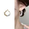 Brincos Argola Exquisitos com Zircônia Cintilante para Mulheres, Design de Nicho com Toque de Luxo, Novo Modelo 2026, Brincos Exagerados de Luxo Leve