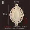 Talla de Madera Dongyang Madera Maciza Estilo Europeo Cabeza de Puerta de Madera Flor Redonda Calcomanía Decorativa Marco de Espejo de Puerta Flor de Madera Fondo Ovalado Adorno Relieve